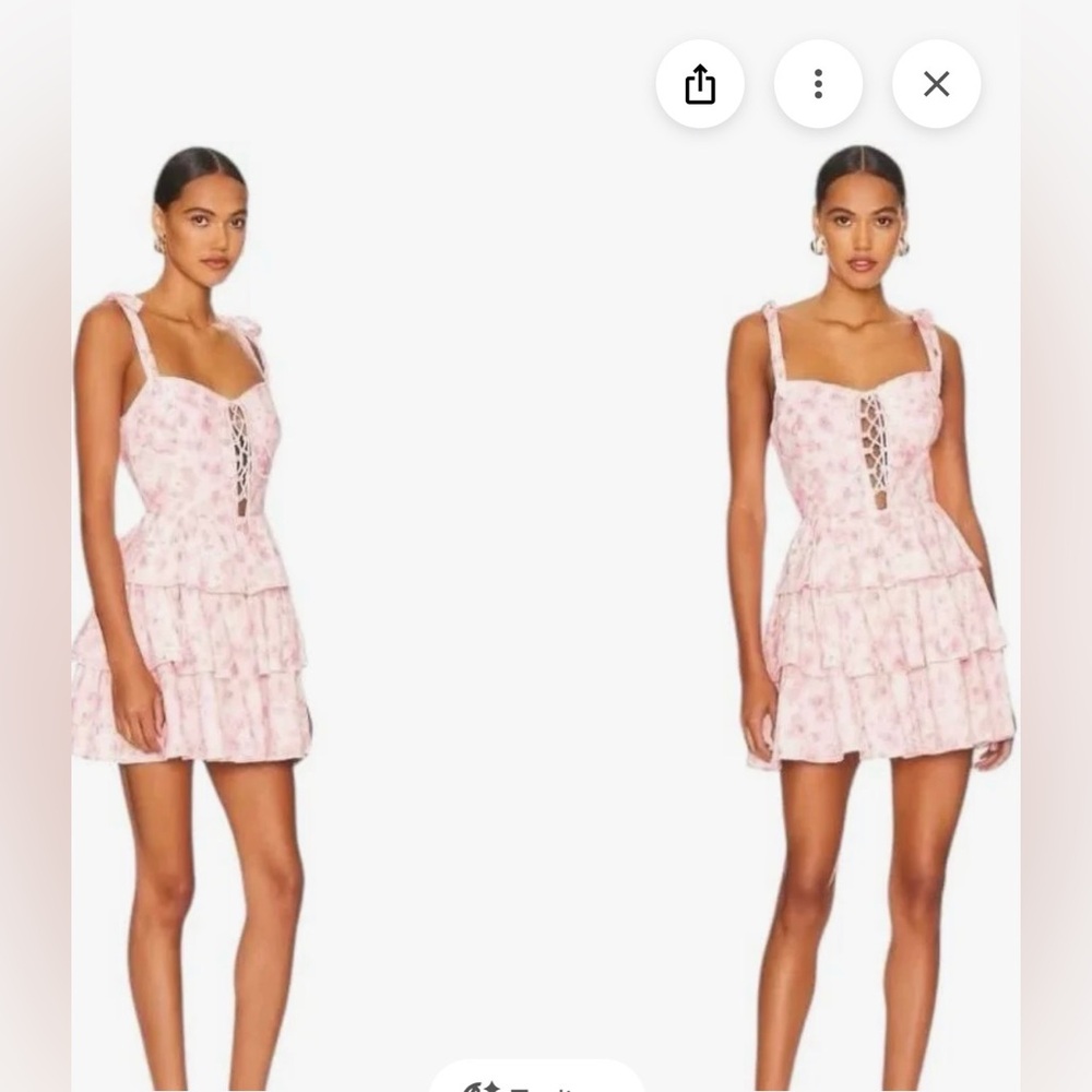 Bardot Laurie Pink Floral Mini Dress